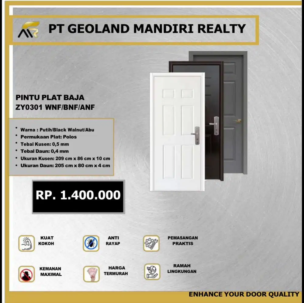 PINTU PLAT BAJA ZY0301 WNF/BNF/ANF