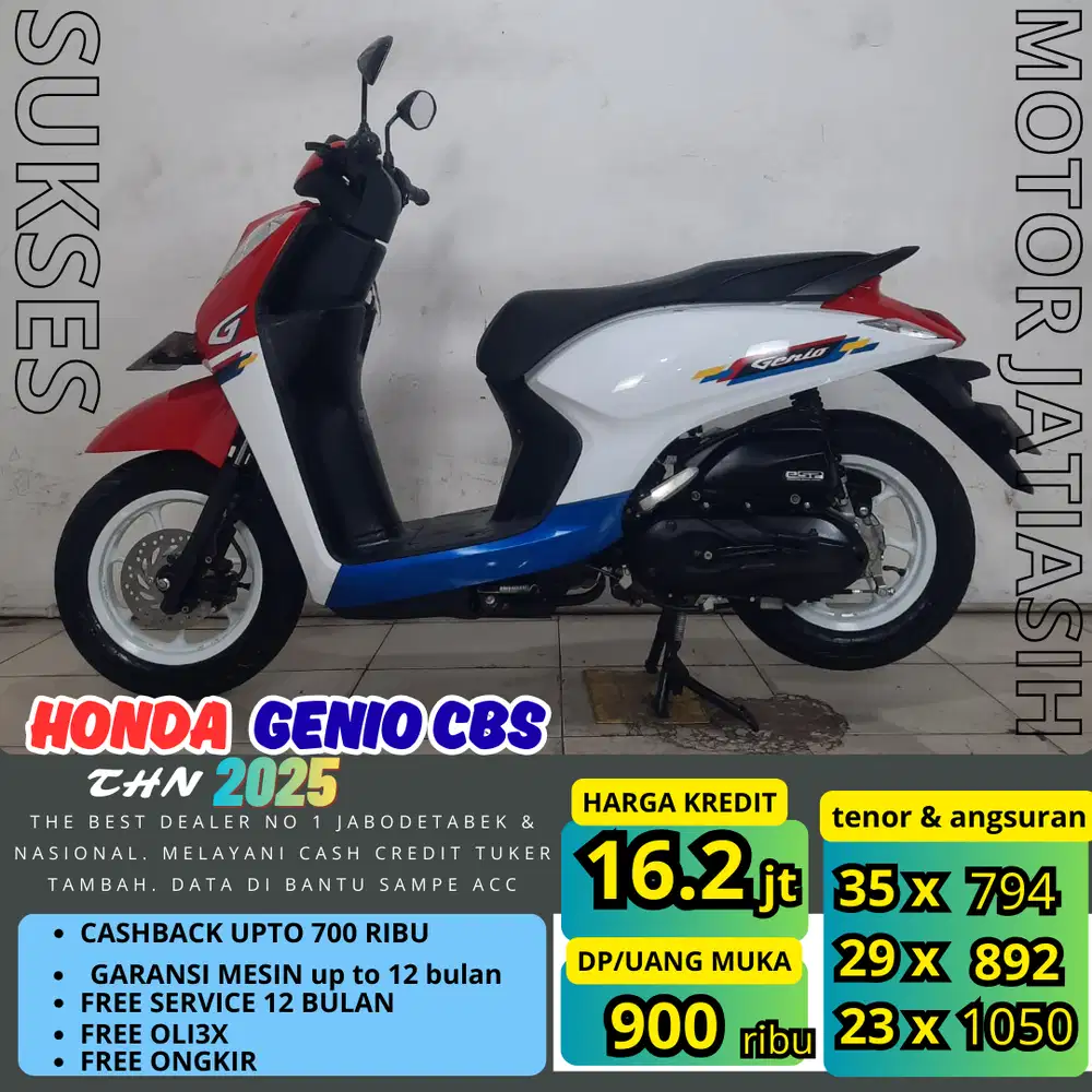 PROMO (SUKSES MOTOR) ANGSURAN TERMURAH DP HONDA GENIO CBS 2025