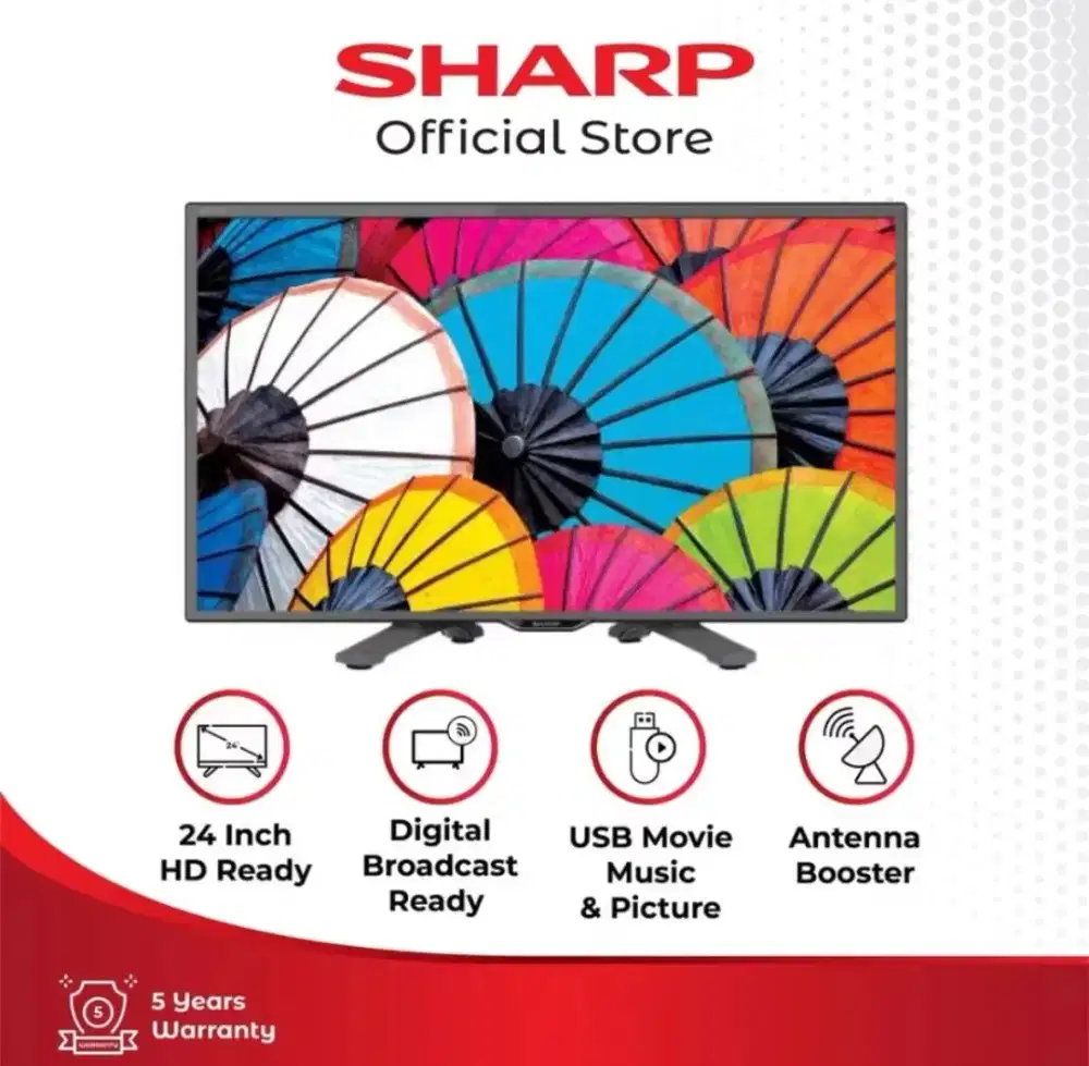 TV Sharp AQUOS LED TV 2T-C24DD1i