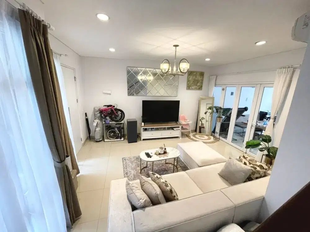 Rumah Semi Furnished Hadap Timur Cluster Savia The Visana BSD, Tangerang Selatan