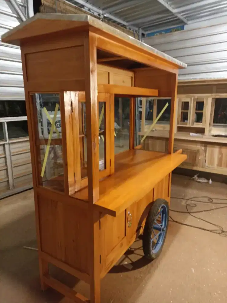 Gerobak Angkringan Bakso Mie Ayam PeceL Bubur Sate Martabak Ronde dlL