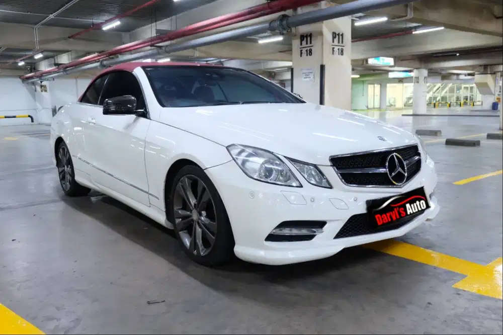 2012 Mercedes Benz E250 Cabriolet AMG White On red tdp178jt