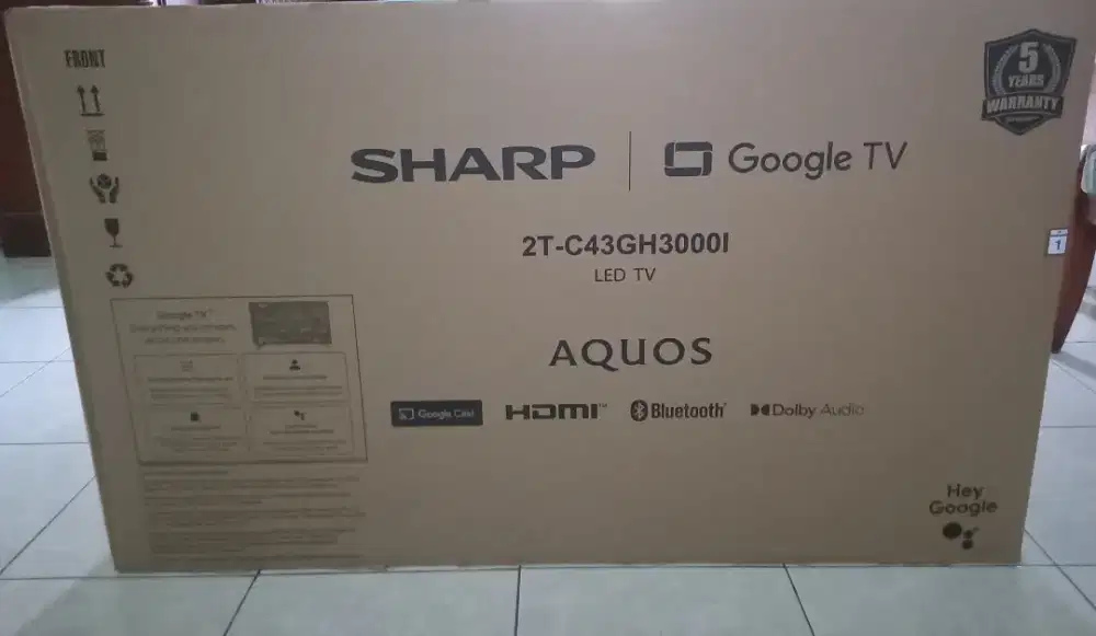 Google TV 43 Inc SHARP Barang Baru