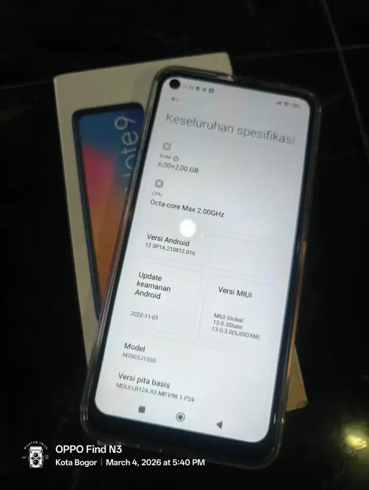 redmi note 9 6+2/128