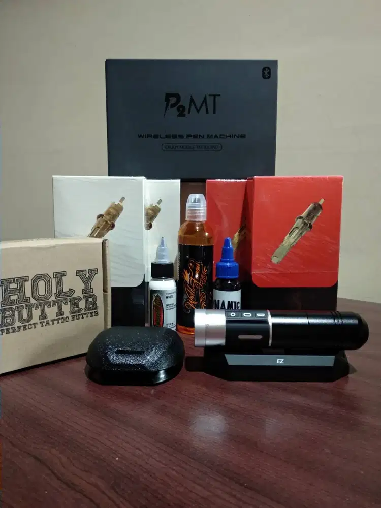 Mesin Tattoo EZ P2MT Silver Black