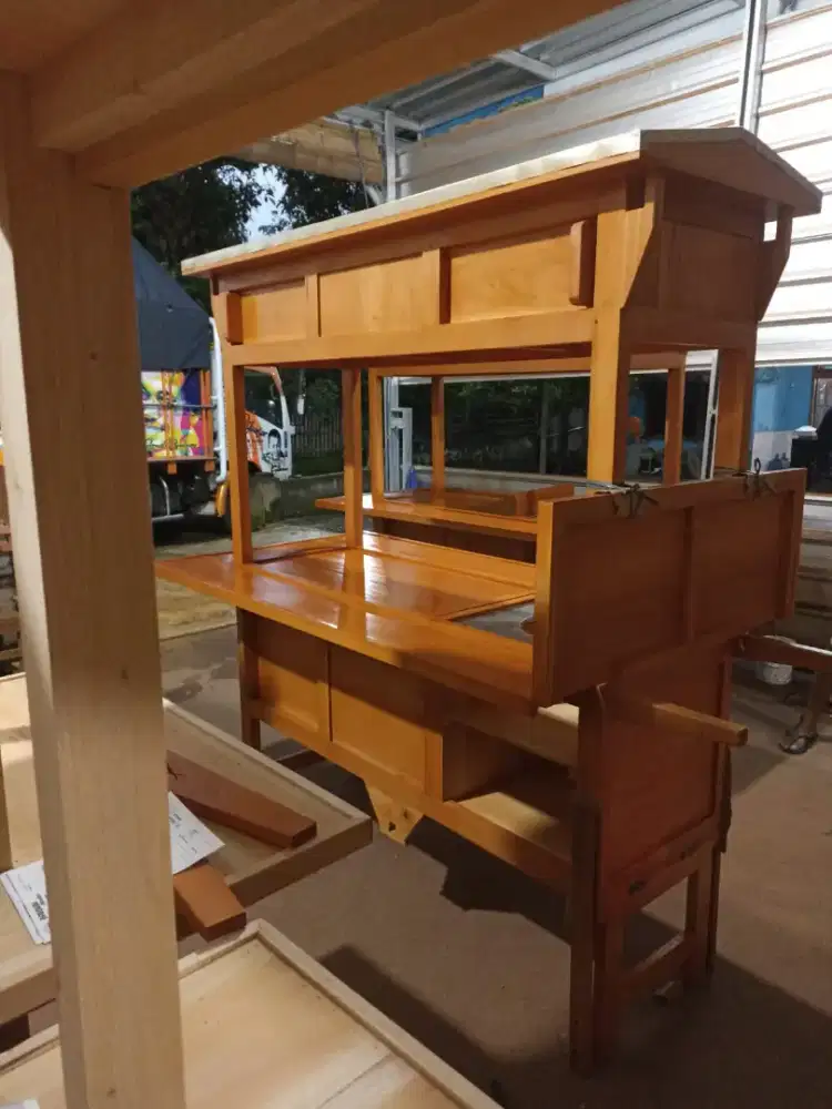 Gerobak Angkringan Bakso Mie Ayam PeceL Bubur Sate Martabak Ronde dlL