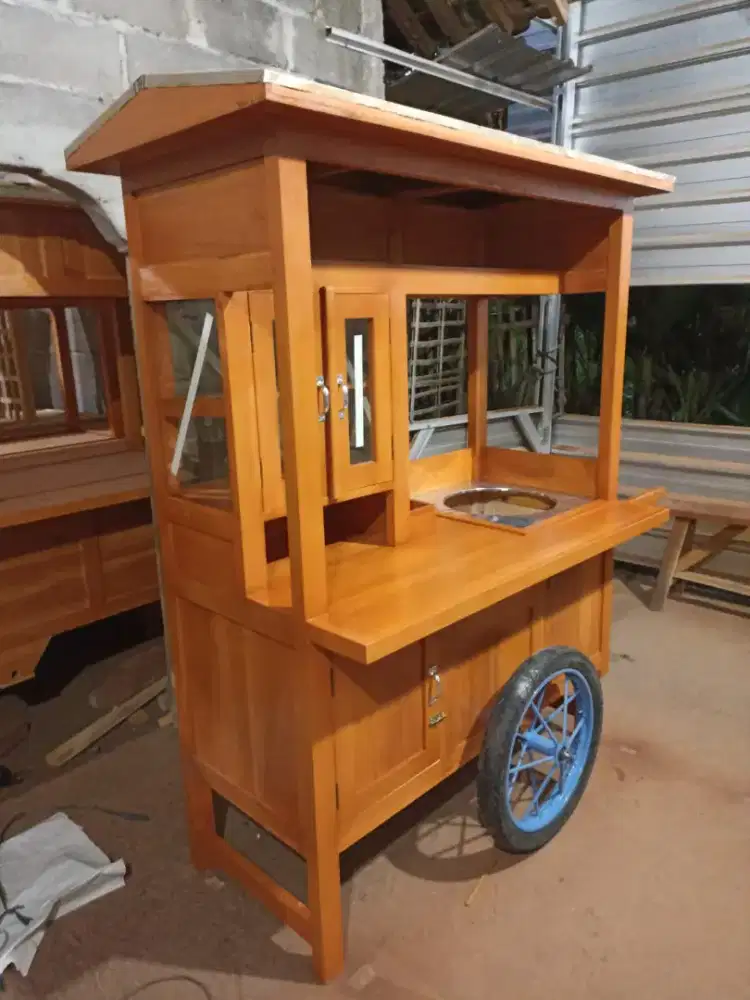 Gerobak Angkringan Bakso Mie Ayam PeceL Bubur Sate Martabak Ronde dlL