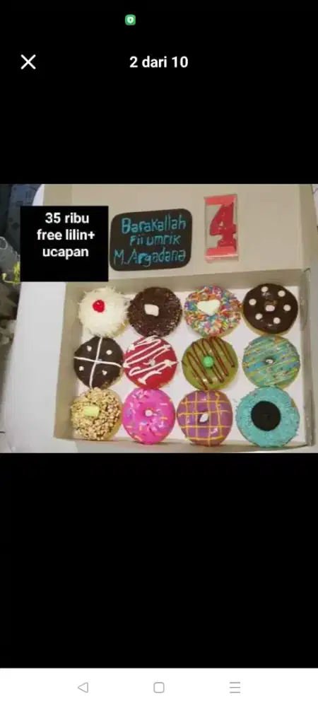 aneka donat dan pizza