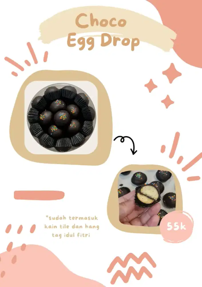Choco Egg Drop (bola cokelat)
