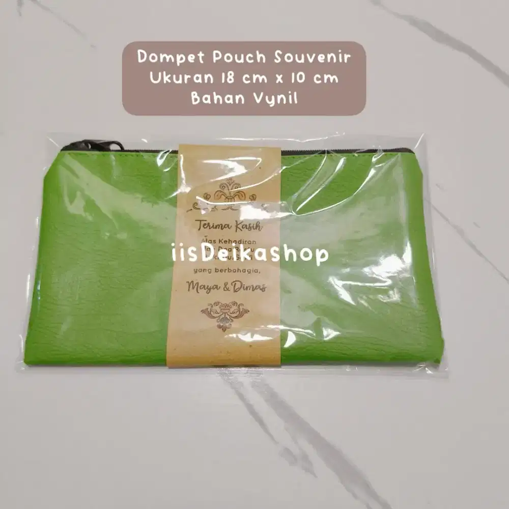 SOUVENIR DOMPET VYNIL 18x10cm | POUCH SEMINAR PENGAJIAN HAJi
