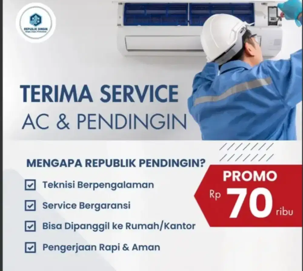 JASA SERVICE AC BERGARANSI