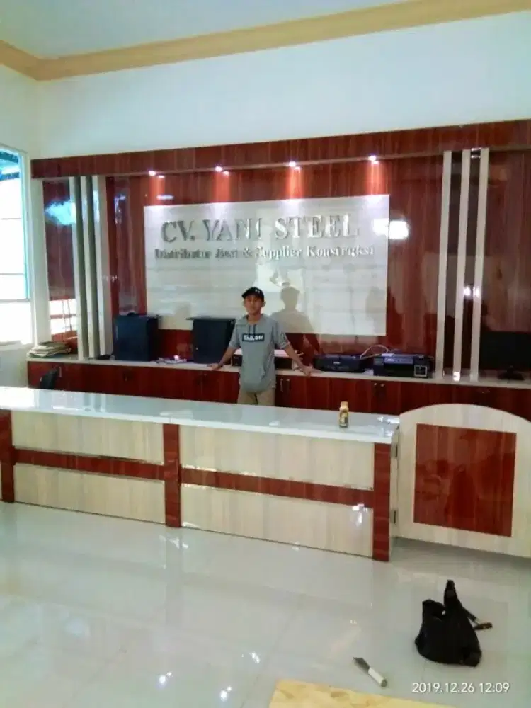 Meja pelayanan beckgrond permeter