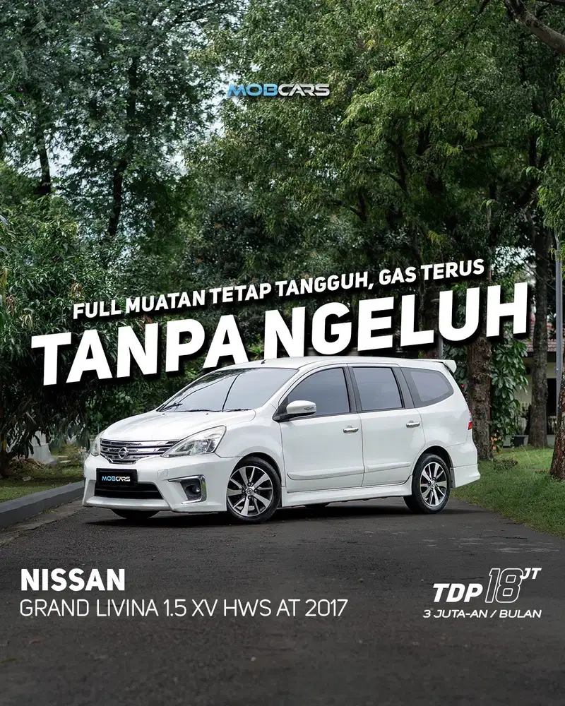 GRAND LIVINA 1.5 XV HWS AT 2017 PUTIH FREE DETAILING 2 TAHUN
