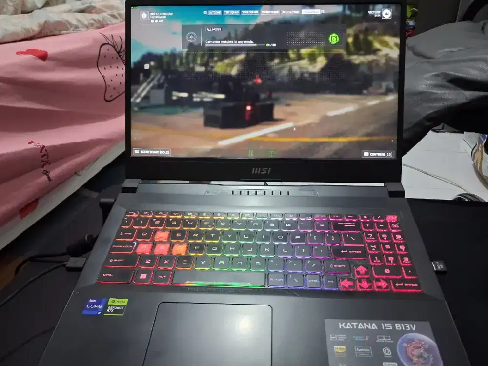 MSI Katana B13V i9 13900H RTX 4070 Gaming Laptop Mulus Garansi 2026