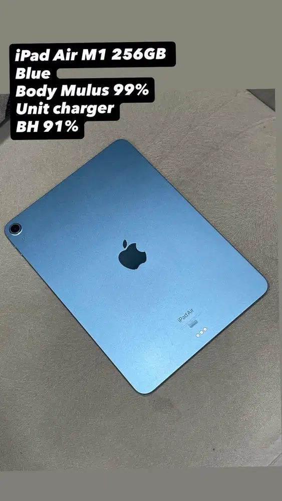 iPad Air M1 256GB Blue wifi only ex iBox body mulus 99%