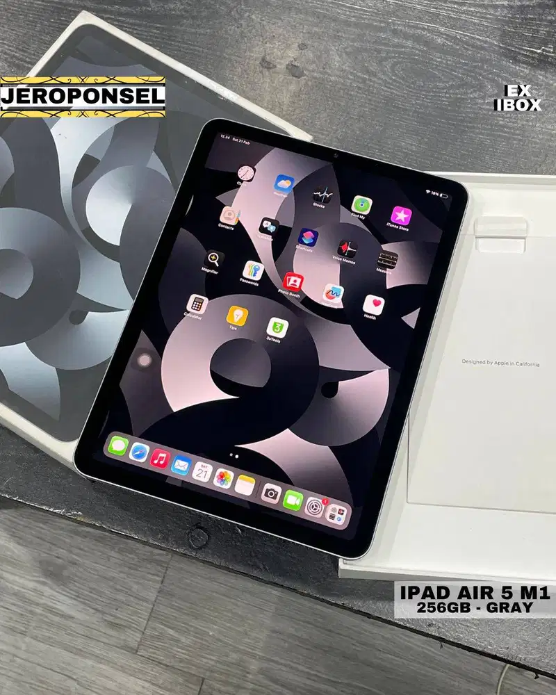 IPAD AIR 5 M1 256GB GRAY EX IBOX LIKE A NEW BH 94% MULUS