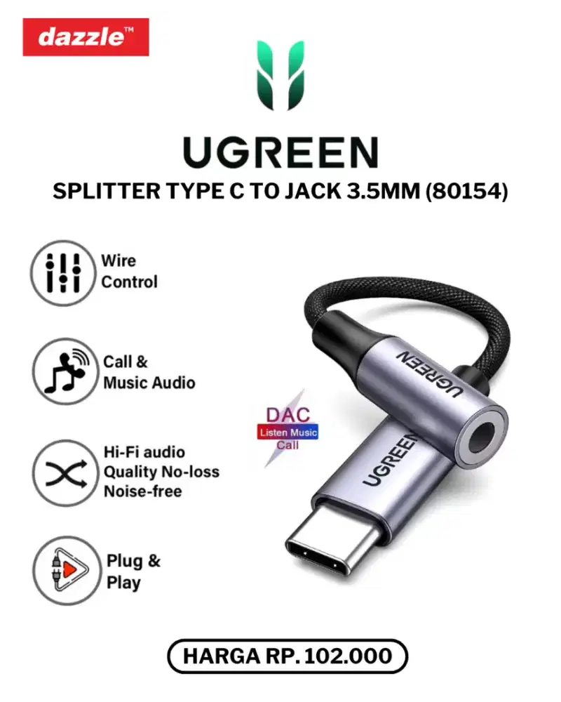 UGREEN SPLITTER TYPE C 80154
