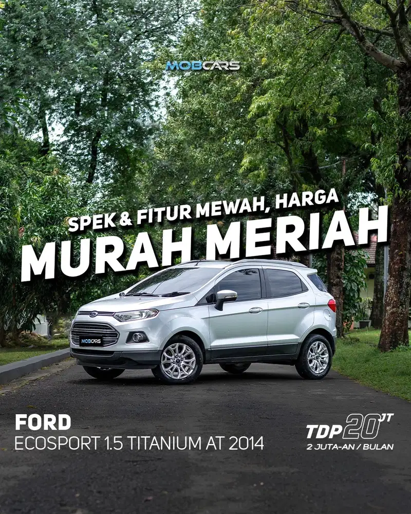 ECOSPORT 1.5 TITANIUM AT 2014 SILVER FREE SALDO E-TOLL 1 JUTA