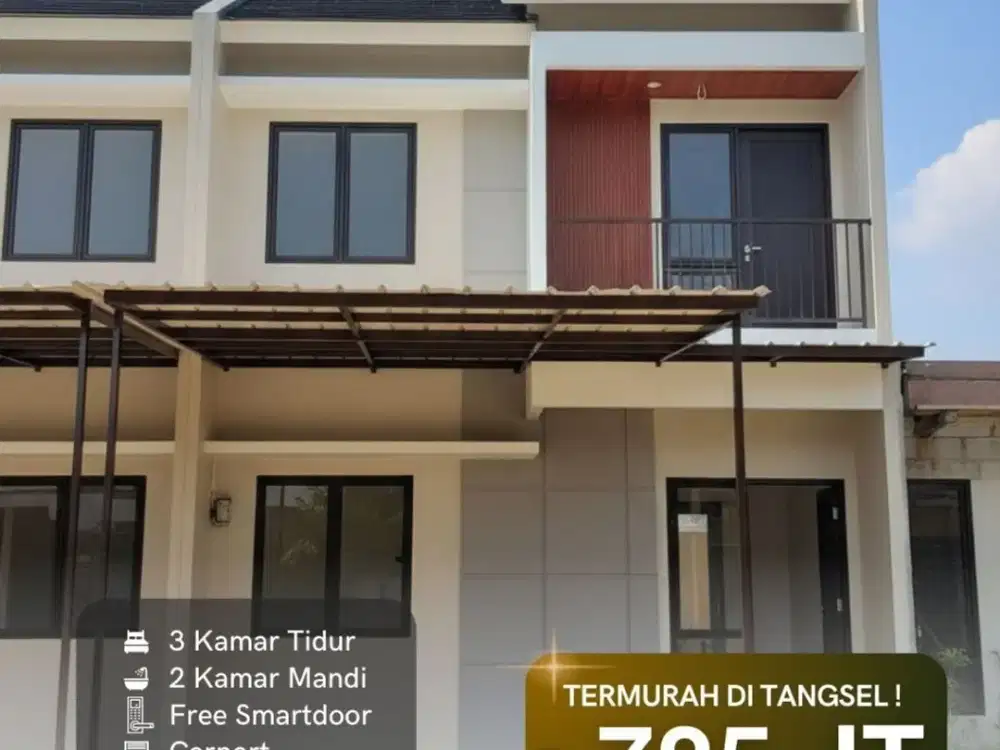 Hunian 2 Lantai Modern dan Strategis Di Tangerang Selatan Hanya 700 Jutaan