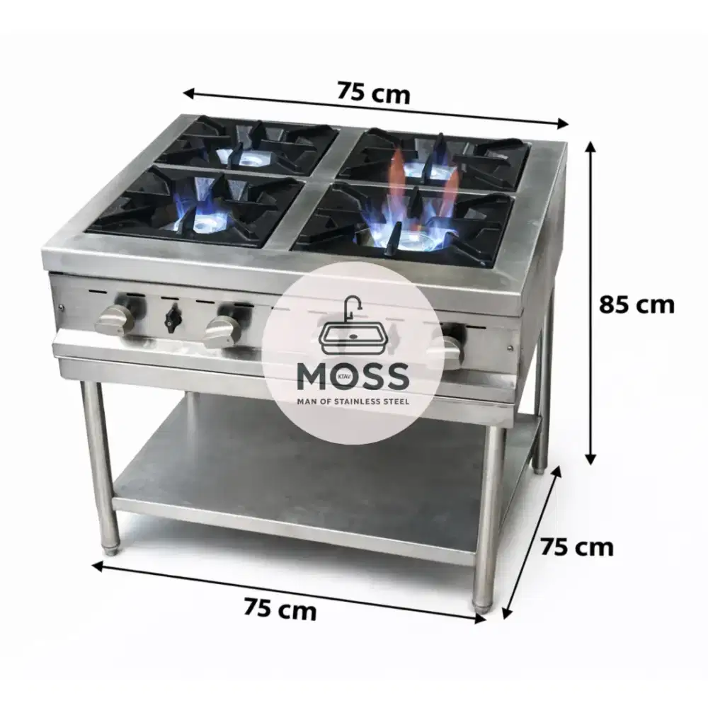 Kompor 4 Tungku High Pressure | Kompor Resto