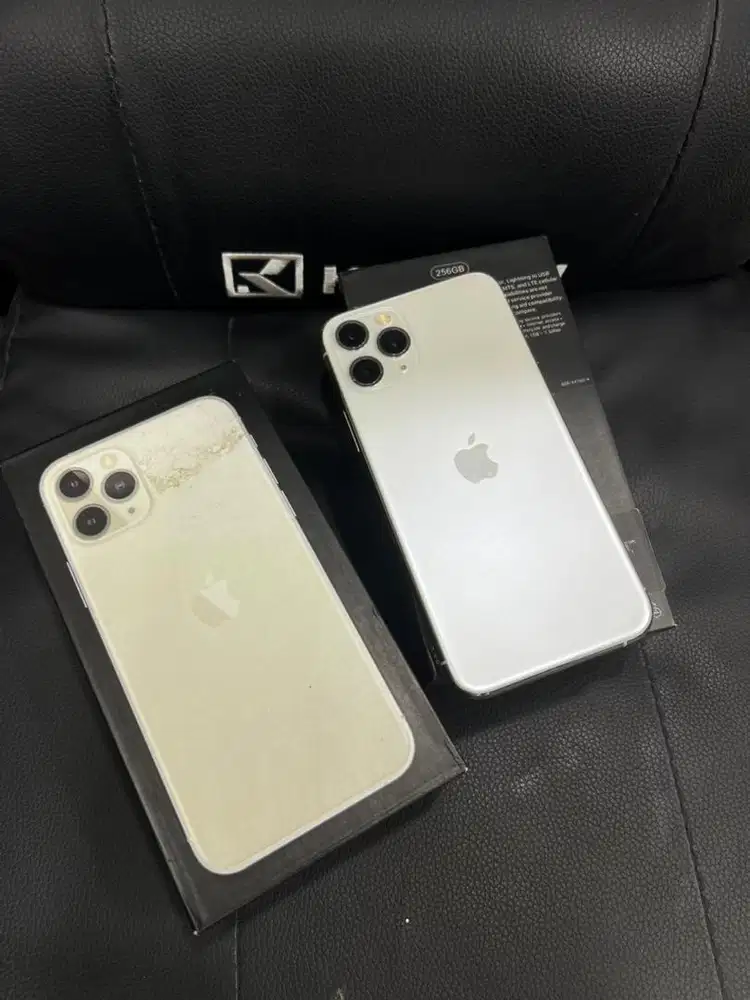 ip 11 pro silver 256gb  pemakean sehari