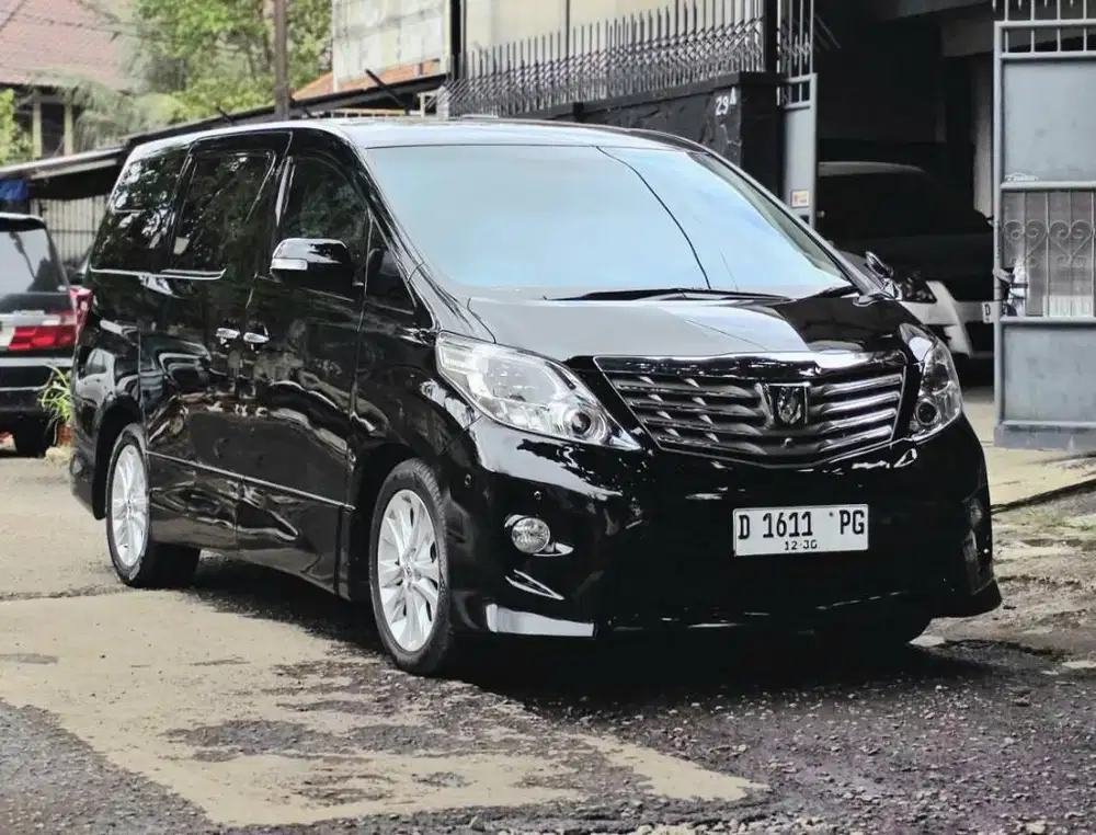 ALPHARD PREMIUM SOUND 2.4 AT 2009 LowKM 34rb RECORD TOYOTA BANDUNG