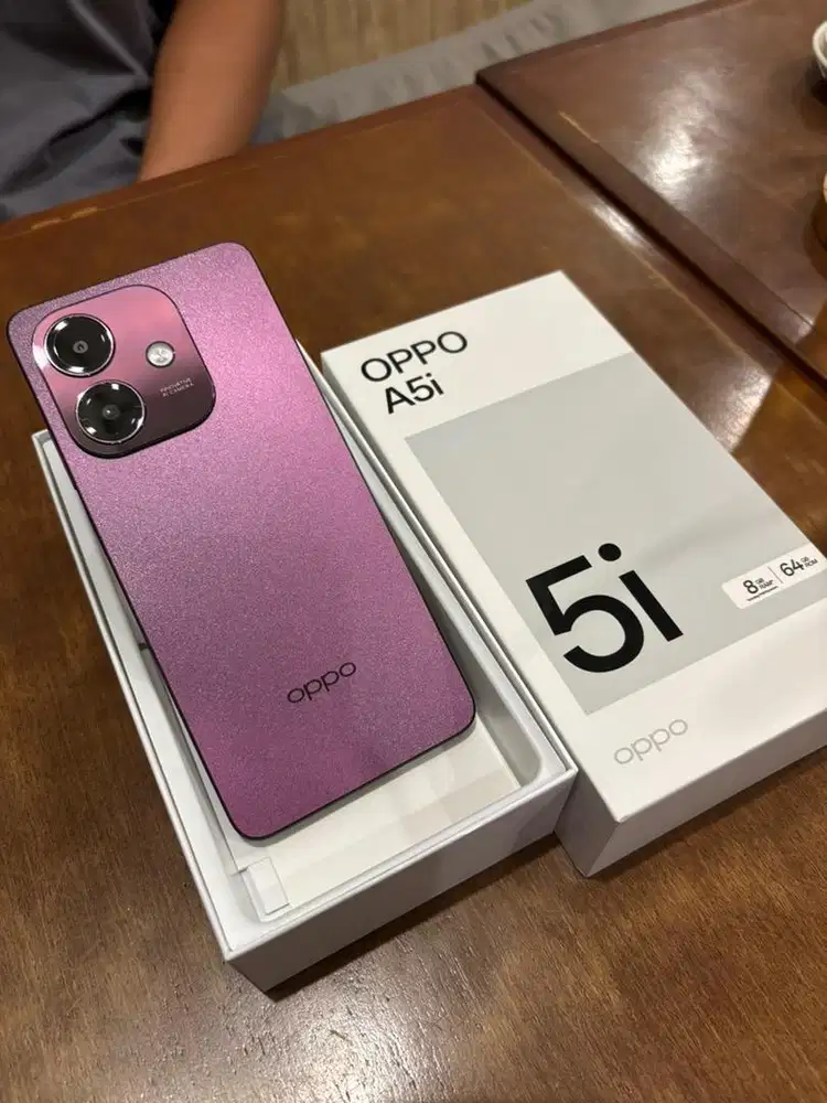 1.300.000 — OPPO A5i 4/64GB LIKE NEW (Garansi Resmi s/d Oktober)