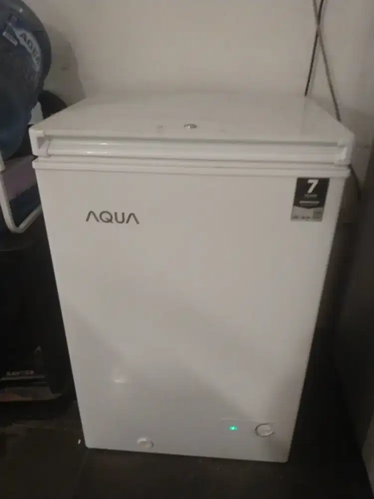 freezer aqua low watt baru 3 bulan pakai
