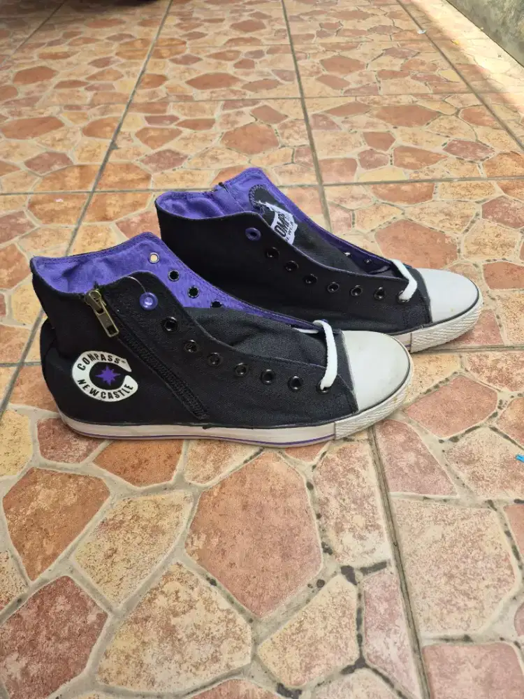 Sepatu Compass New Castle Putih Hitam Ukuran 41
