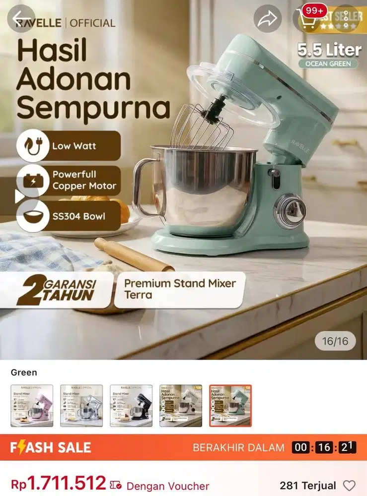 Mixer baru ga pernah dipkai