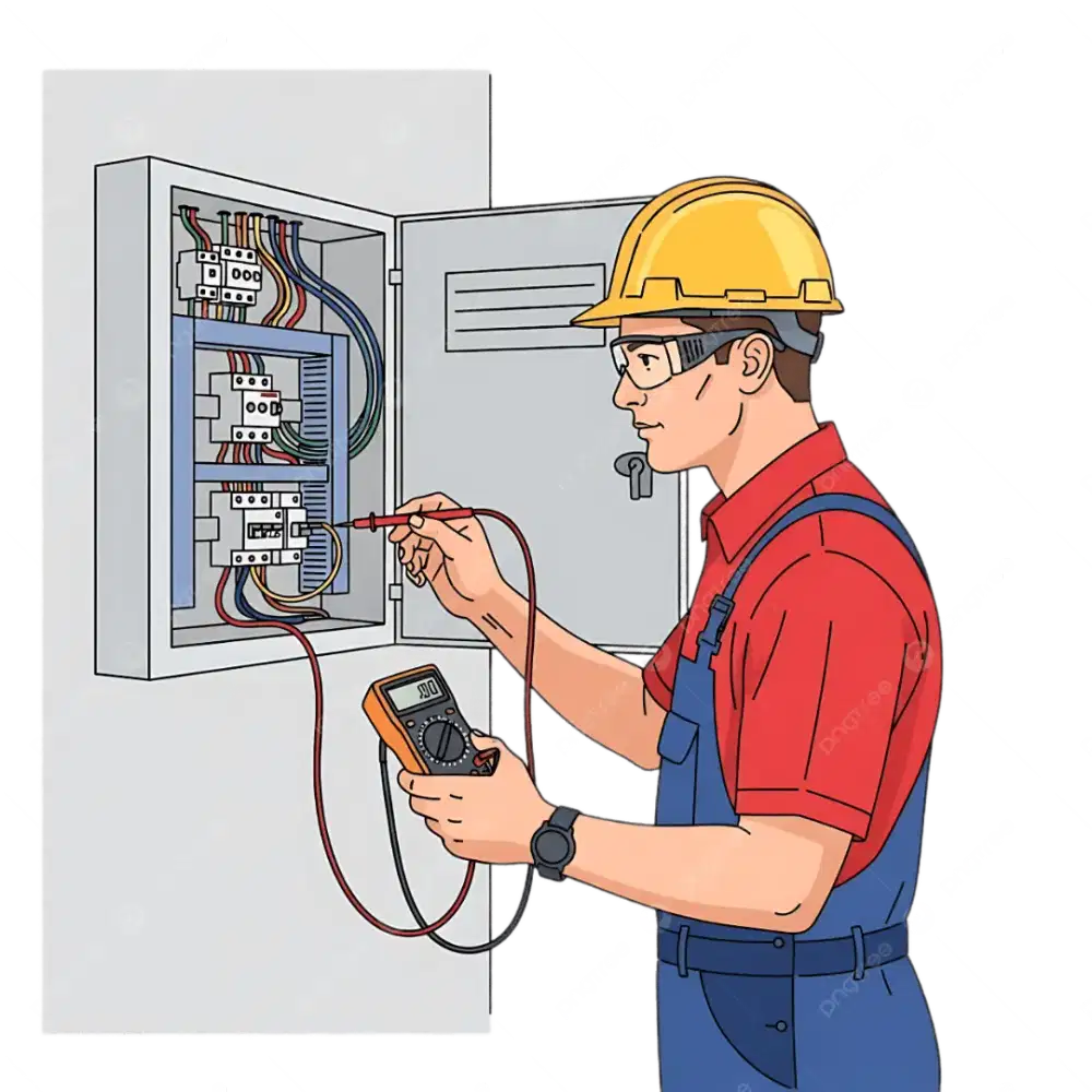 Teknisi listrik dan UPS