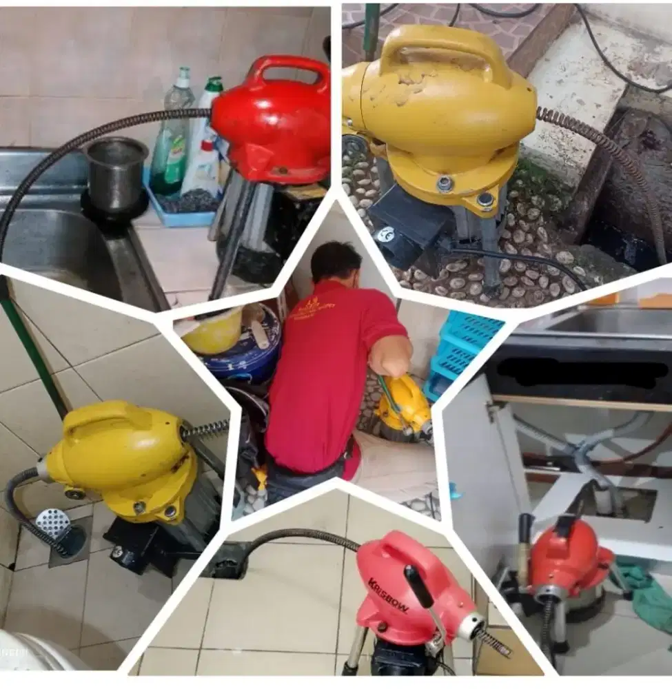 Tukang ledeng Pipa mampet/saluran tersumbat pasang Pompa/Tandon air