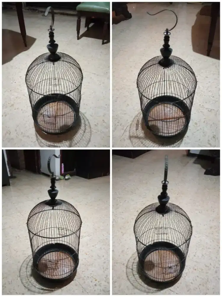 Kandang Burung Jeruji Besi Kapsul ( Lovebird Parkit Kenari ) Fullset