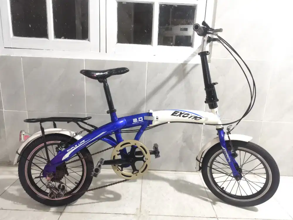 Sepeda lipat ukuran 16 siap pakai