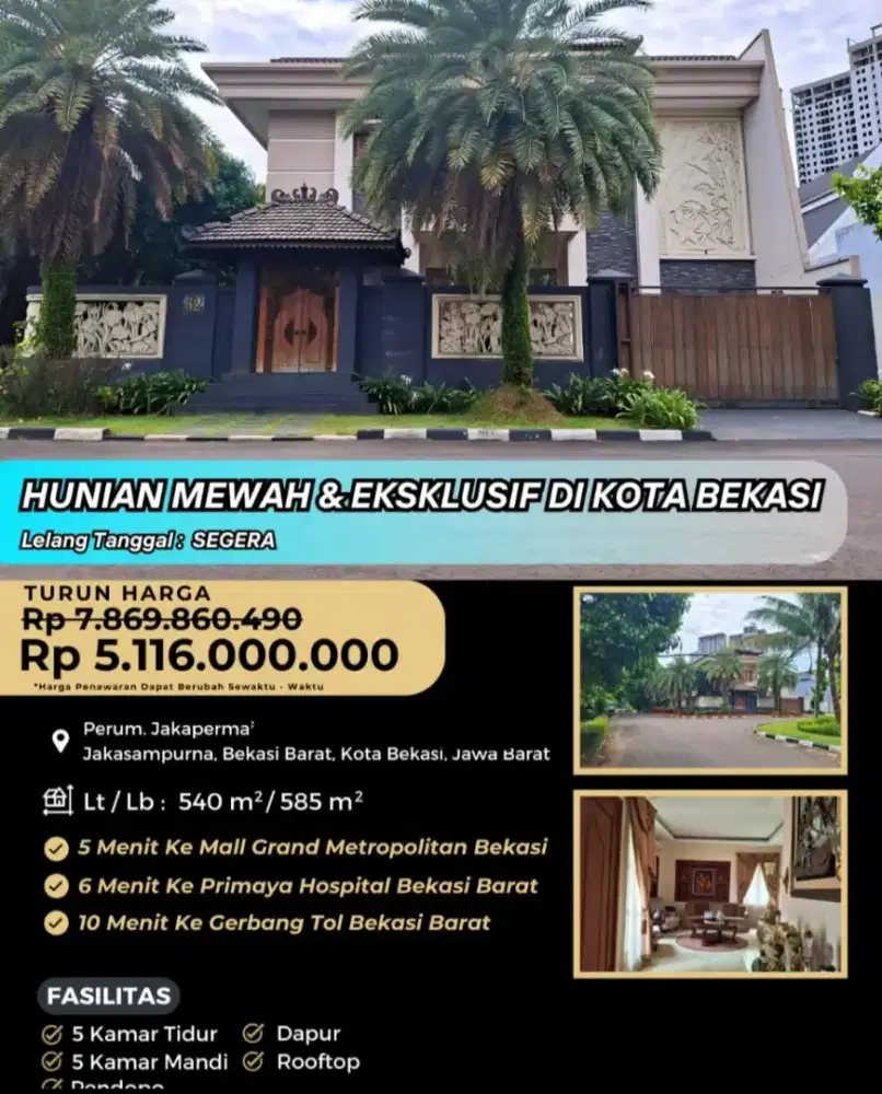 Rumah Perum Jakapermai Jakasampurna Bekasi