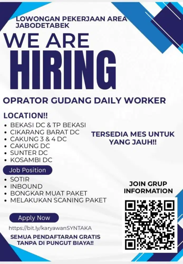 Operator Gudang Warehouse Daily