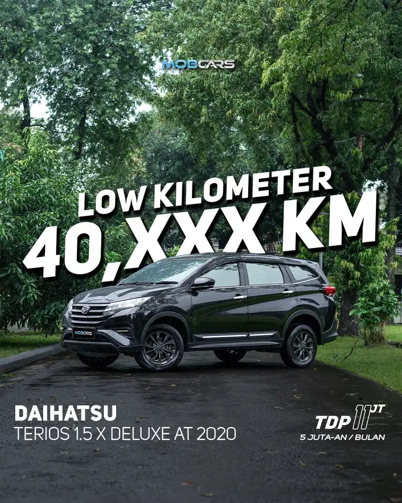 TERIOS 1.5 X DELUXE AT 2020 HITAM FREE BBM FULL TANK