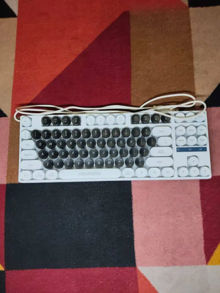 Keyboard NYK FURION K-04/K04 TKL MEMBRANE - Putih sesuai Gambar