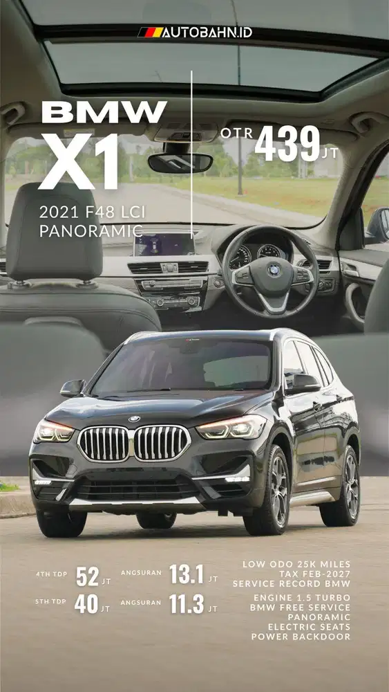 Could Be Yours! BMW X1 F48 XLine 2021 LCI Facelift Panoramic