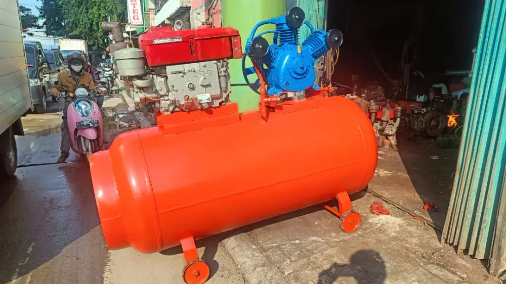 kompresor tambal ban truk tronton fuso tabung jumbo 1000 liter