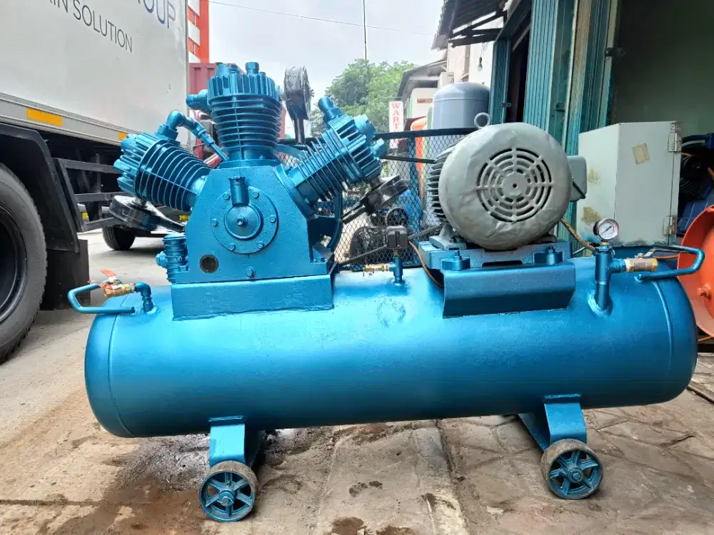 Kompresor besar 20 HP hanshin korea tekanan 8bar kompressor compressor