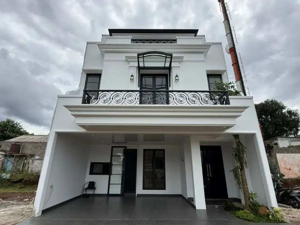 Rumah Cibubur 3 Lantai Mewah Konsep American Modern 3 Lantai