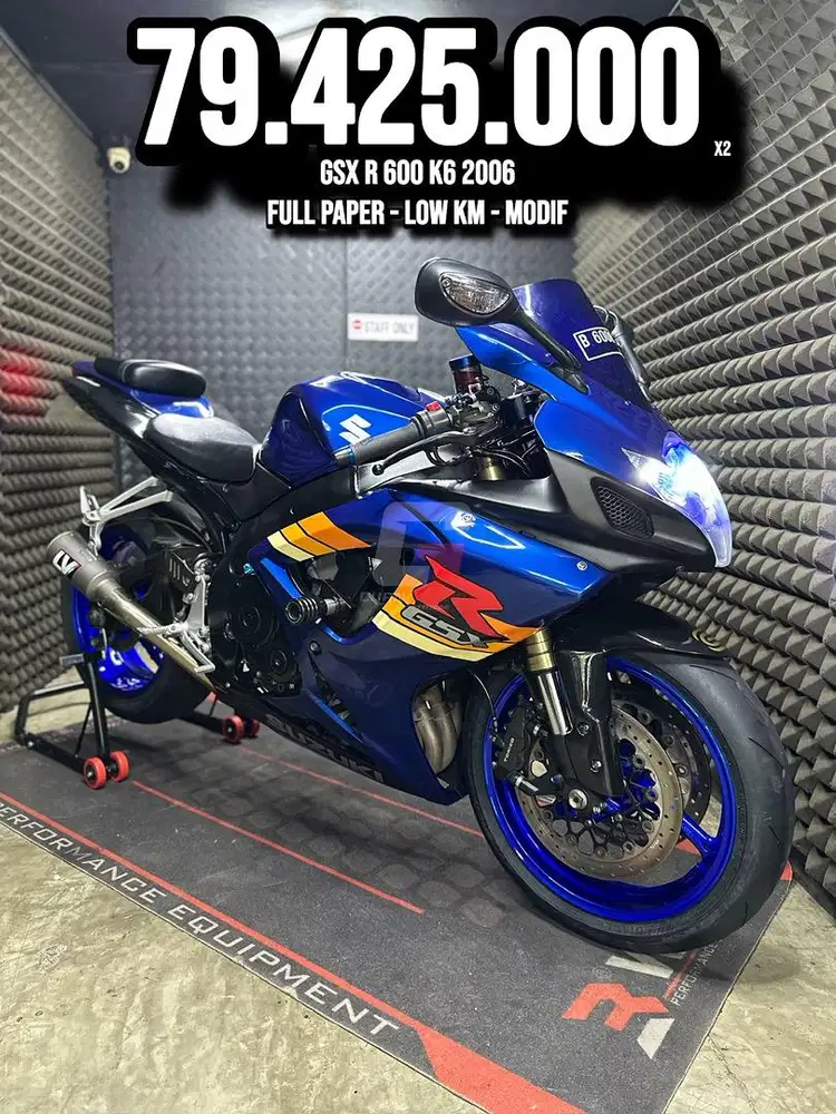 GSX R 600 OR GSX 600R 2006 FULL PAPER LOW KM MODIF RAWATAN SUPERB UNIT