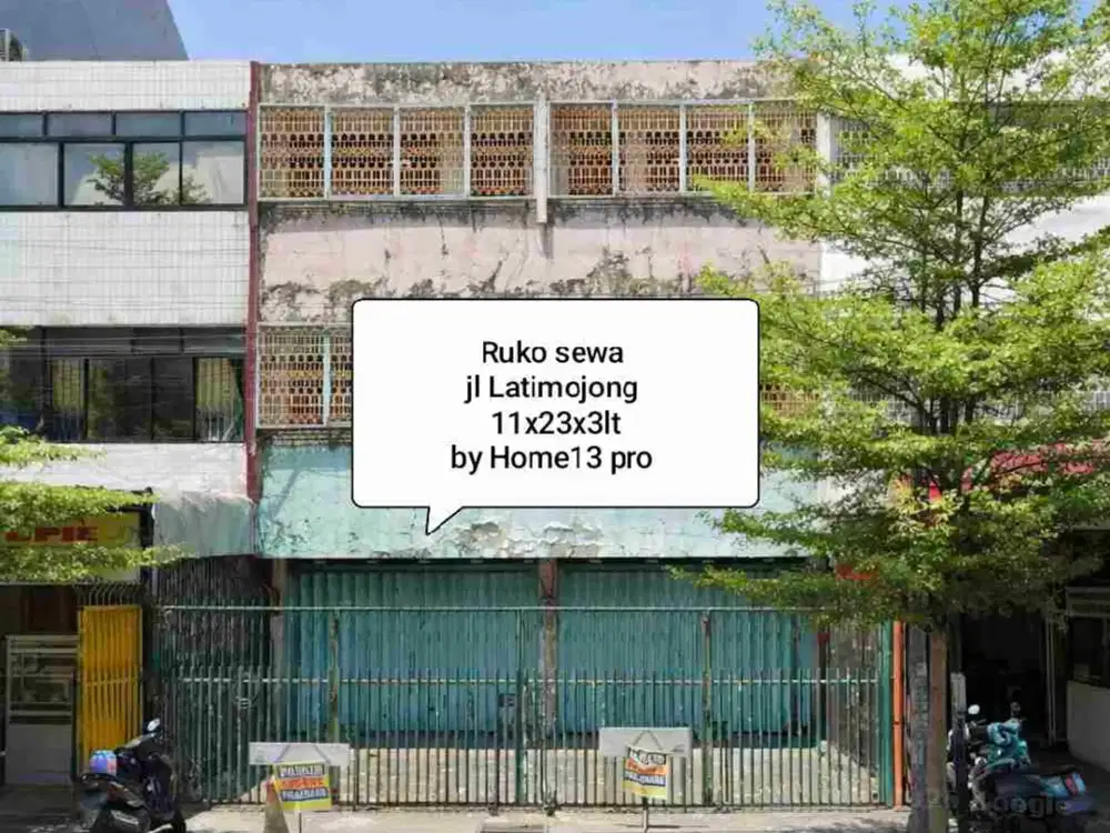 Ruko Sewa jl Latimojong 2 petak Ruko