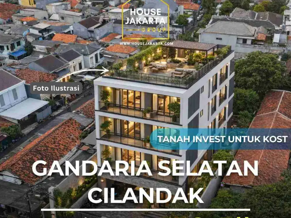 Tanah Gandaria SelatanIdeal Untuk Hunian, Kost lokasi Strategis Dekat Stasiun MRT