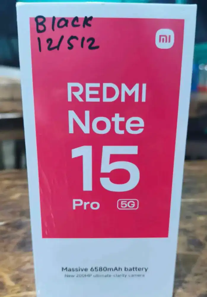 Xiaomi Redmi Note 15 Pro 5G 12/512 Fullset 1Mgu Pkai Garansi