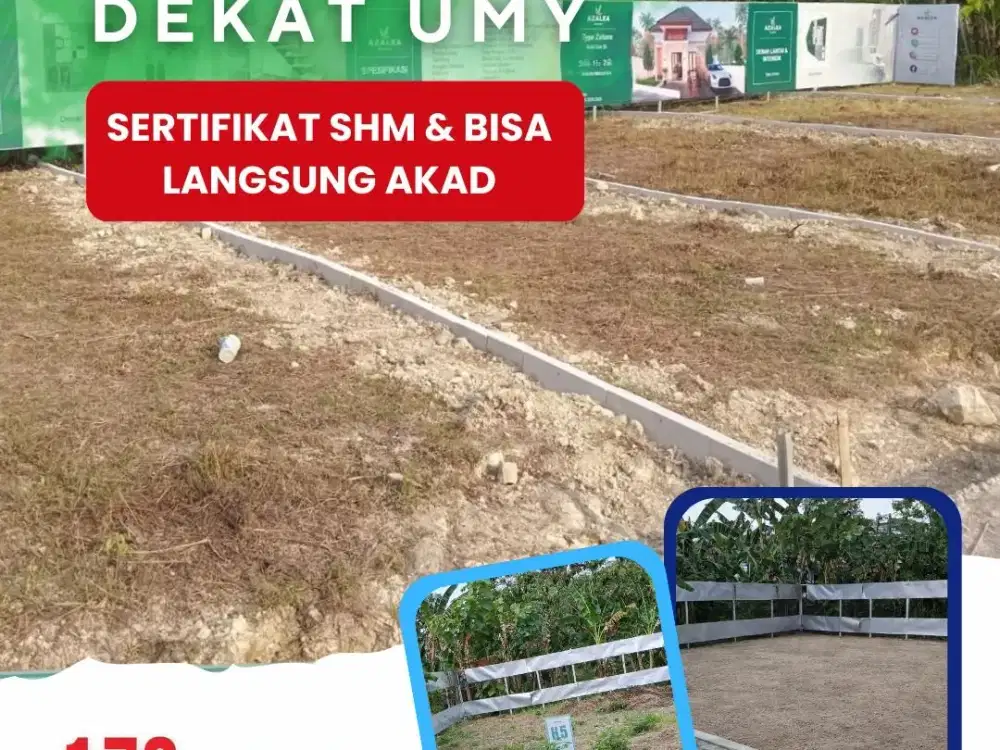 Tanah Murah SHM Dekat Kampus UMY