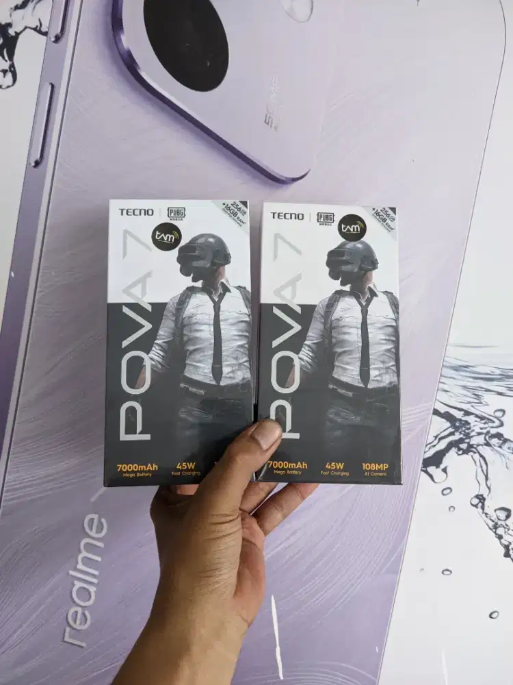 Berminat silahkan WA Tecno Pova 7 8+8/256 Garansi resmi 15bln