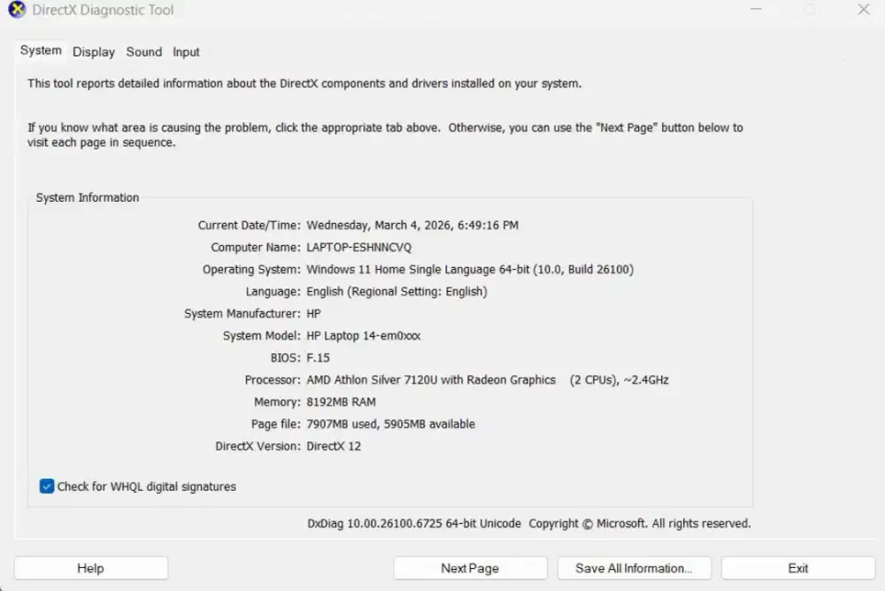 Di jual leptop merk hp kondisi normal