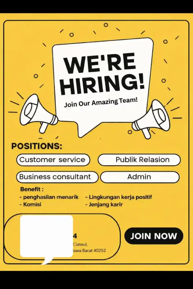 Dibutuhkan segera Finance Consultant / Business Consultant